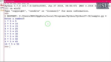 GE8161 Problem Solving and python Programming Laboratory 09   print the table of a number