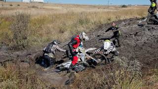 Muddy mess for off road bikers at Farm Jam