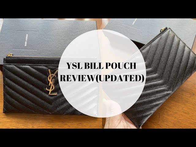 YSL BILL POUCH ONE YEAR REVIEW  WHAT FITS INSIDE, WEAR AND TEAR 