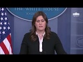 1/17/18: White House Press Briefing