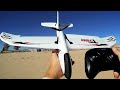 OMPHobby T720 4 Channel RTF Stabilized Brushless RC Powered Glider Flight Test Review