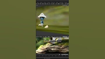 Scale background and swampy floor for Smurf Cat meme - low poly 3d model game character in Blender