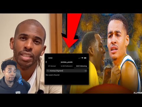 Reacting To Jordan Poole Unfollows Draymond Green on IG + CP3s live reaction to warriors trade!