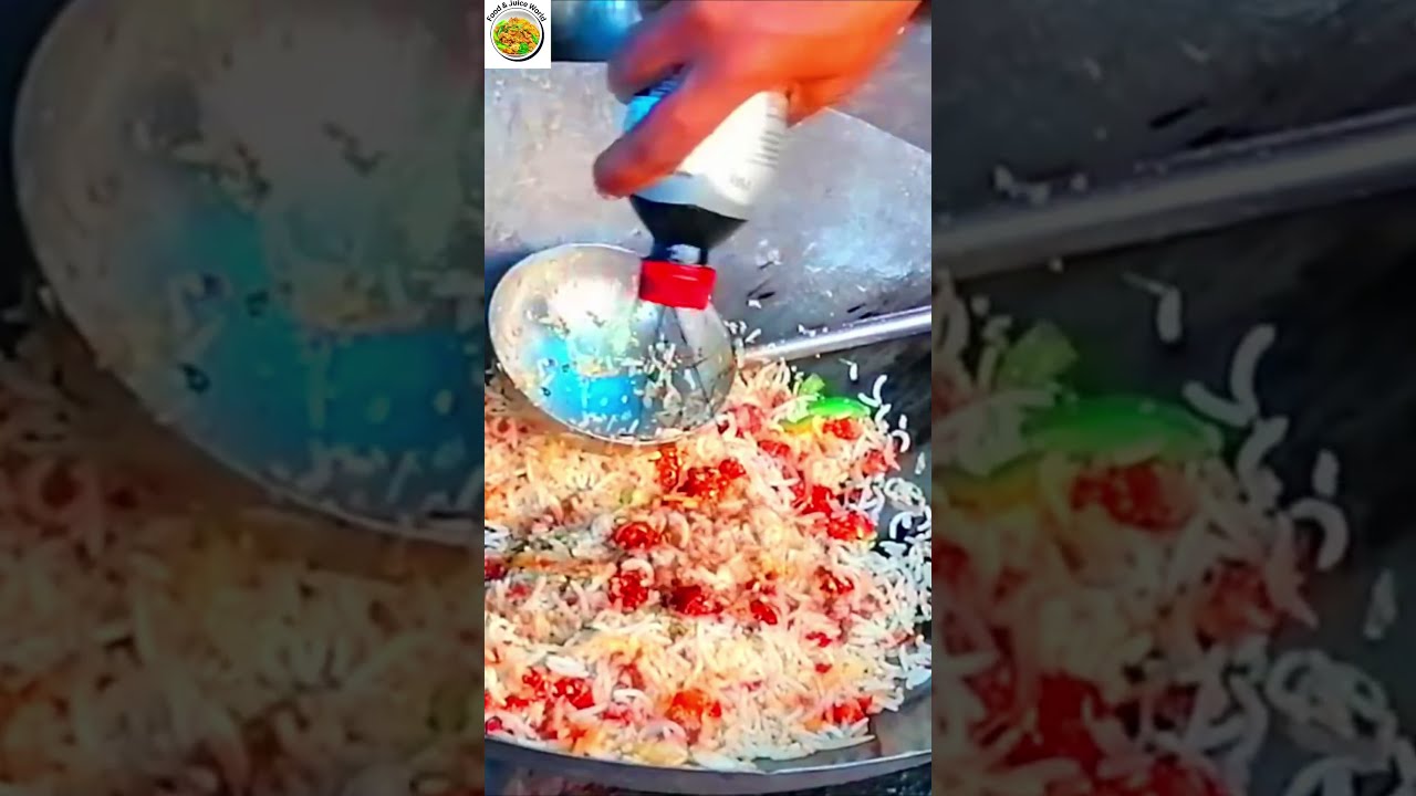  Street Style Chicken Fried Rice In 60 Secs Viral Roadside Recipe