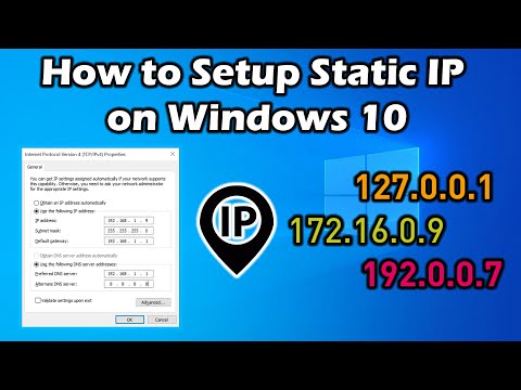 How To setup static IP address on windows 10