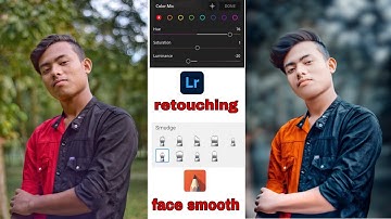 lightroom & autodesk SketchBook retouching+face smooth+hair edit photo editing tutorial