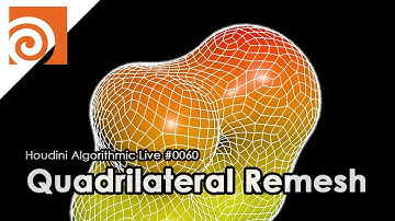 Houdini Algorithmic Live #060 - Quadrilateral Remesh