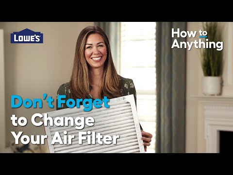 How to Replace Your Home Air Filters | How To Anything @lowes