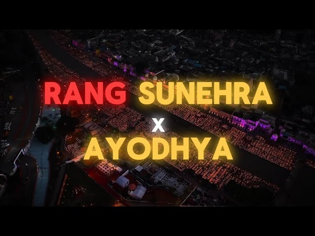 Rang Sunehra Yeh Kisne Bikhraya× Ayodhya Edit🔥 Man dole mera tan dole song #viral class=