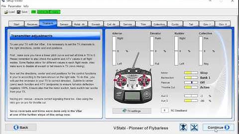 VBar Neo with Rescue - Setup for Trex 600n - Basic Screens and downloadable config