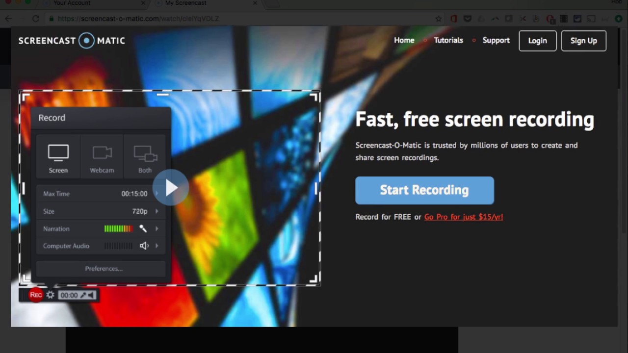 Screencast O Matic Login Pages Info