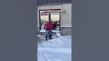 AVOID INJURIES!  Learn the Proper Way to Shovel Sn