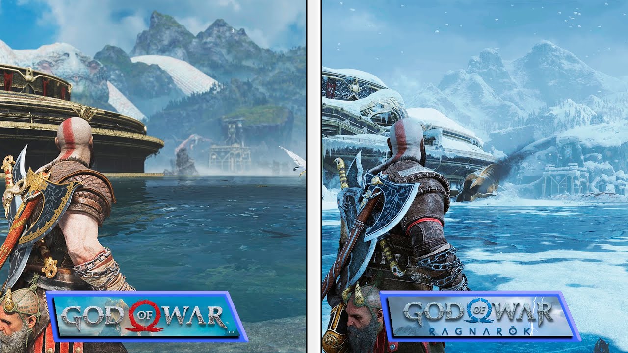 God of War: Ragnarök, Before/After the Fimbulvetr Comparison