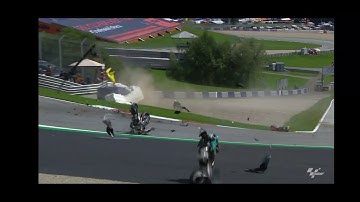 MotoGP Austrian GP 2020 terrifying crash from every angle