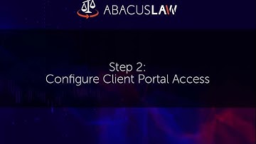 AbacusLaw Client Portal Setup & Management