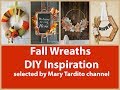 Fall Wreaths DIY Inspiration - Fall Decorating Ideas