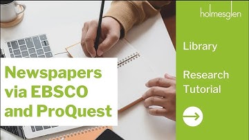 Newspapers via EBSCO and ProQuest