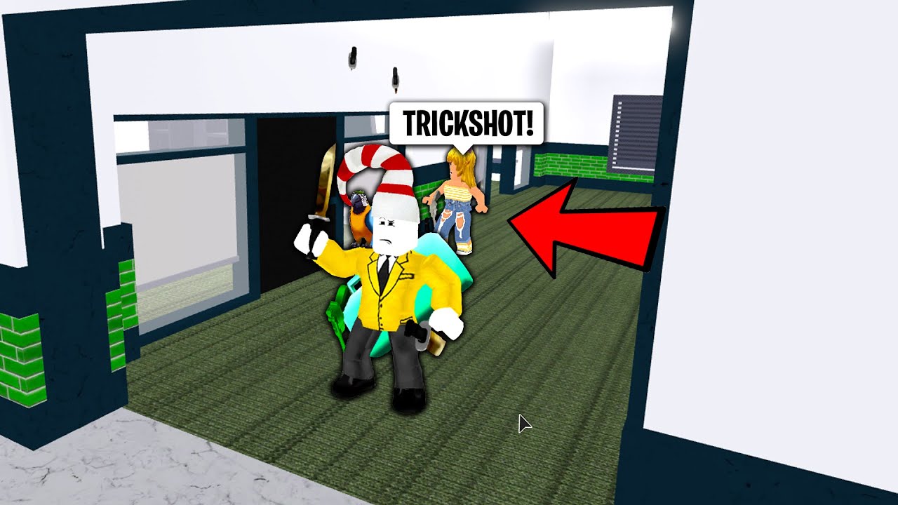 Behind The Back Trickshot Youtube - only a murderer roblox murder mystery 2 youtube