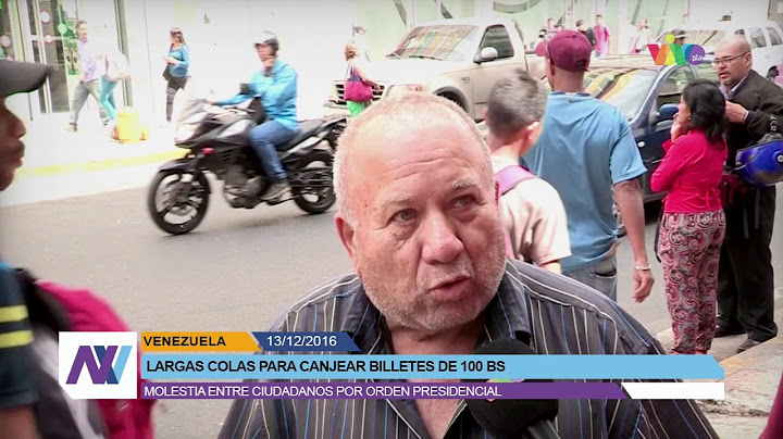 Venezolanos hacen largas colas para canjear billetes de Bs. 100 | VIVOplay