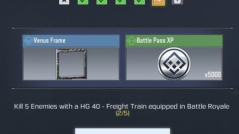 Kill 5 enemies with HG 40 - Train equipped in Battle Royale #CODMobile