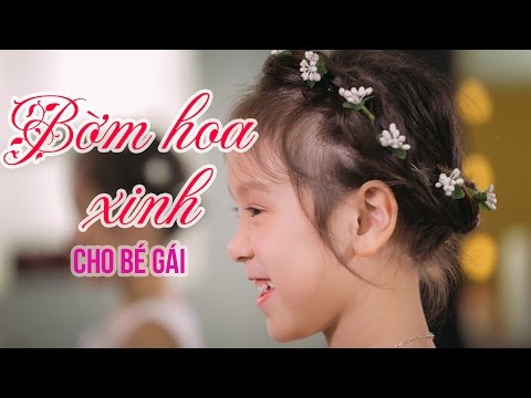 Hairstyle for girl: Flower Hairband For little Girl | Bờm hoa xinh làm điệu cho bé gái