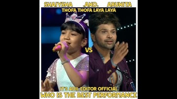 Thofa Thofa laya laya song cover by Shaiysha vs Arunita #shorts #viral #trend #itsadileditorofficial