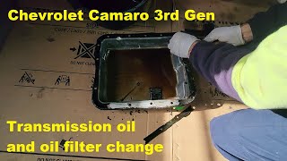Chevrolet Camaro 3rd gen transmission oil and filter change