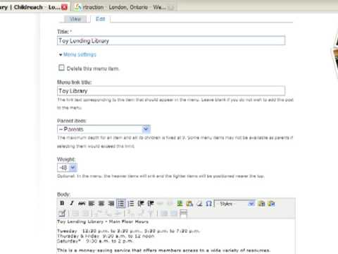 Drupal 1: Basic content editing & user management