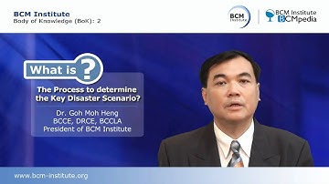 What is the Process used to determine the Key Disaster Scenario?