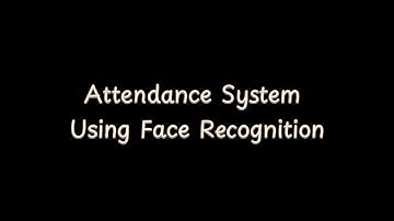 Face Recognition Attendance System | Python + OpenCV + Real-Time Recognition