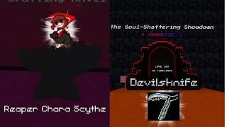 how to give Reaper Chara Scythe and Devilsknife (วิธีหาเคียว2ชนิด) Undertale: Universal Massacre