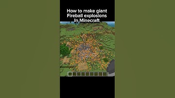 How to make giant Fireball explosions💥#minecraft #tutorial #shorts