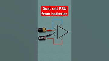 Simple dual rail PSU from batteries. #psu #battery