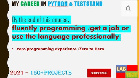 LABTEST|| TESTSTAND & PYTHON Training||