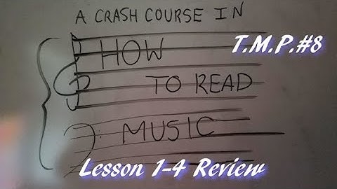 TMP #8: Crash Course To Reading Music: Review 1