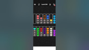 Ball Sort Color Water Puzzle Level 245