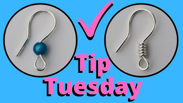 How to Make Earring Hooks // Tip Tuesday // DIY Jewelry Findings