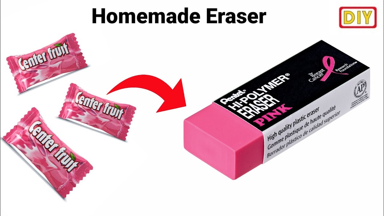 How to make Kneaded Eraser at home/DIY Eraser /homemade Kneaded Eraser /Moldable  Eraser 