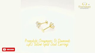 Premokshi Ornaments & Diamonds 14K Gold Stud Earrings