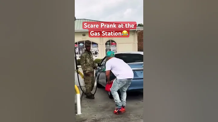 Scare Prank at Gas Station #comedy #comedyshorts #funnyshorts #funnyvideo