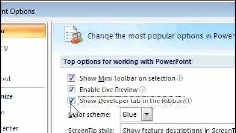 How to show the Developer tab in PowerPoint