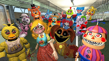 TURNING ALL FAKE POPPY PLAYTIME CHAPTER 3 FAMILY?! CHARACTERS INTO STATUES! In (Garry