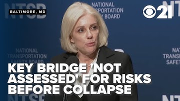 Key Bridge was nearly 30 times above acceptable risk for bridges at time of collapse: NTSB