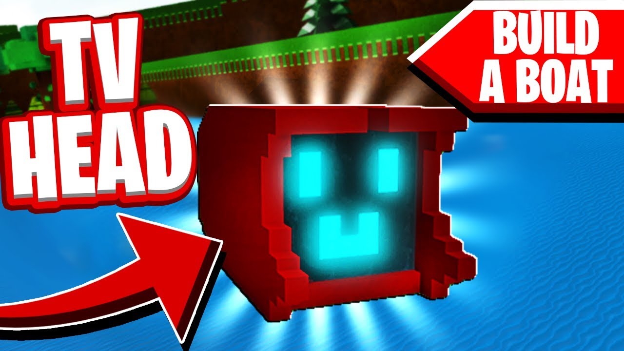 Making My Tv Head In Build A Boat For Treasure In Roblox Youtube - my tv head roblox