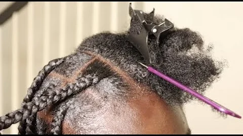 #lifewithleah #knotlessbraids WATCH ME WORK// Large Knotless on *THICK* 4C Hair