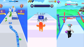 Snake Run Race vs Join Blob Clash 3D vs Rope Man | All Levels Gameplay Walkthrough (iOS & Android)