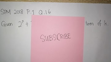 Additional mathematics, solving spm 2018,indices and logarithms