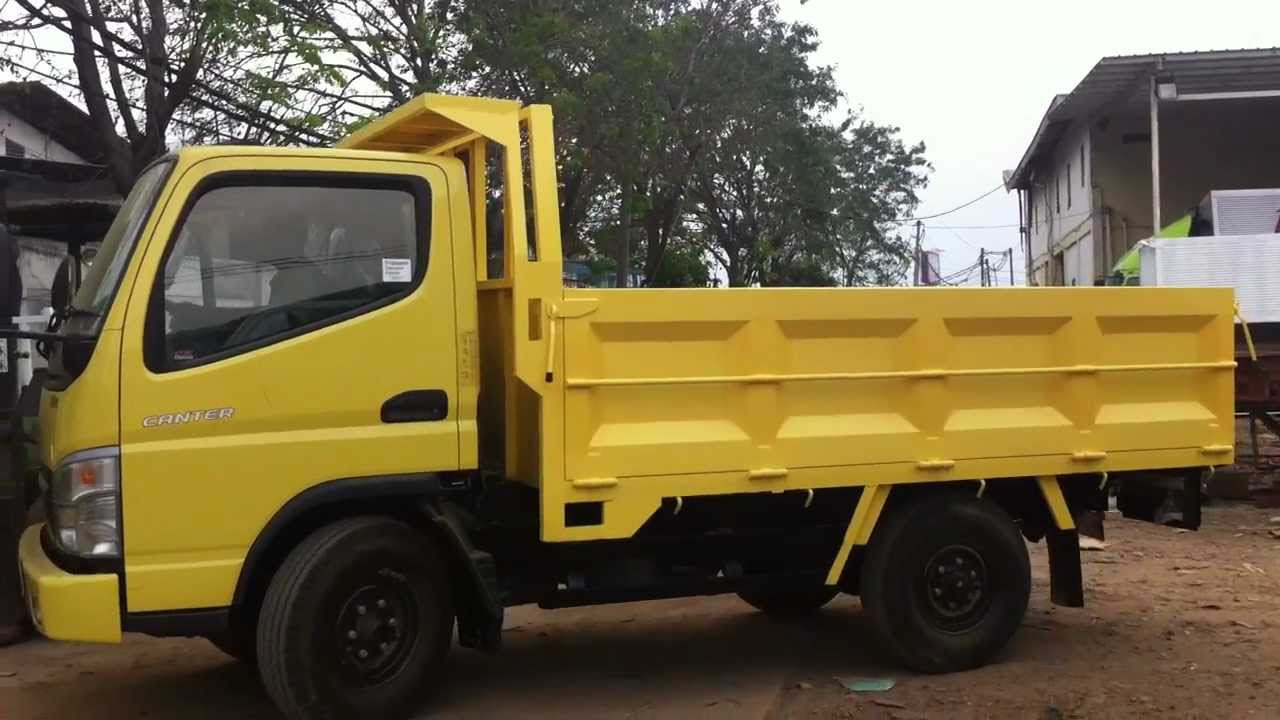 Karoseri Bak Truk  Drop Side Mitsubishi  Canter  FE71 YouTube