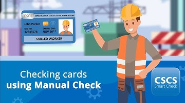 CSCS Smart Check | How to check a card using Manual Check