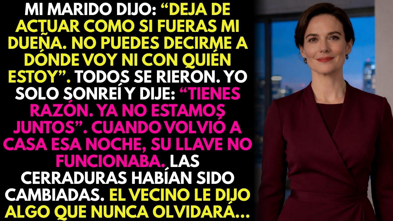 Mi esposo se rio de mí en público — ahora soy dueña del ático y de la empresa